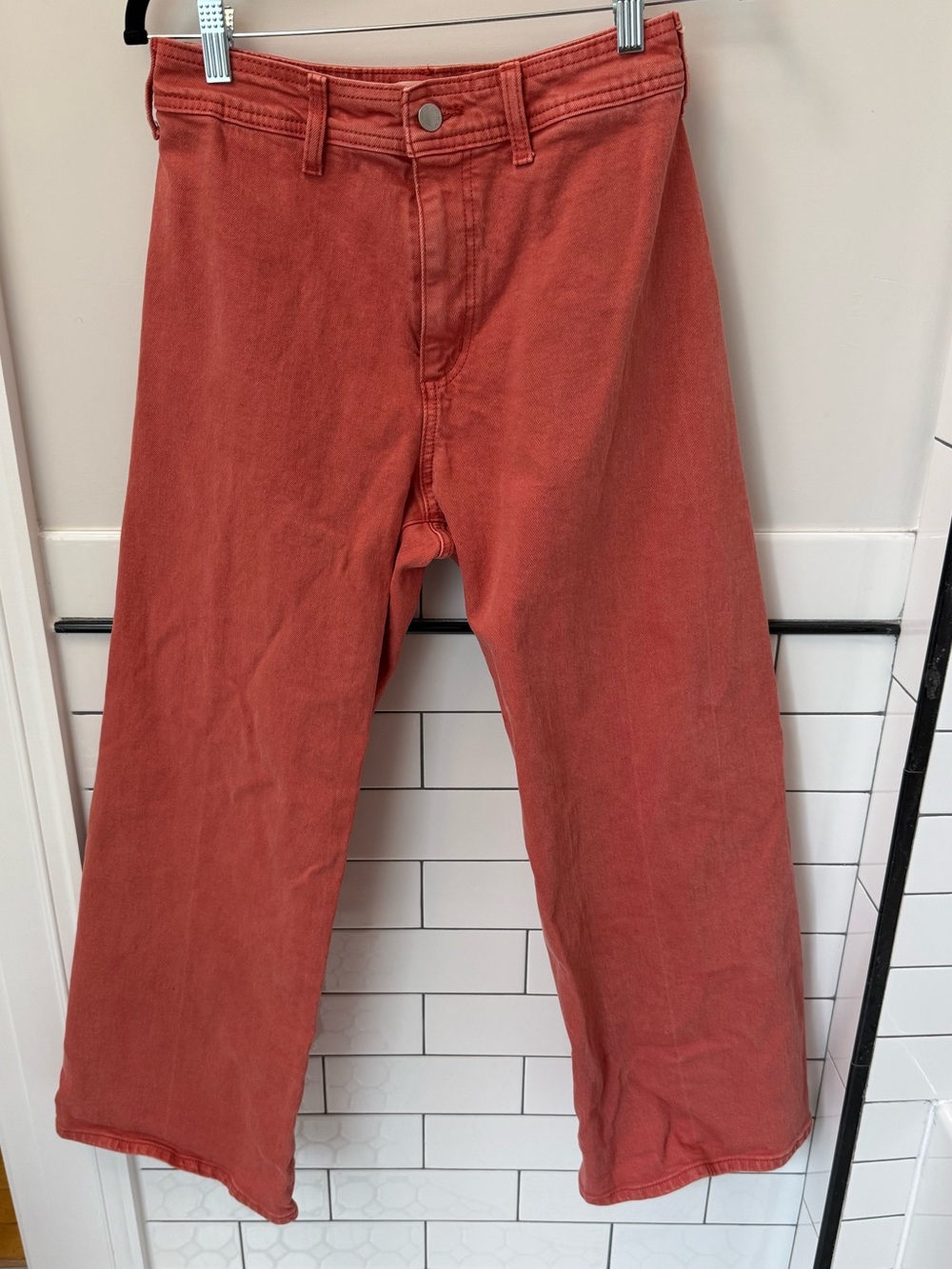 Universal Thread Wide Leg Jeans in Coral Rust